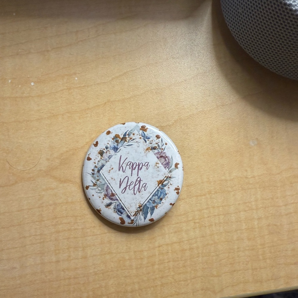 Kappa Delta Floral Button